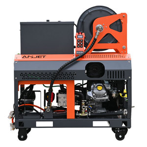 AMJET 4350psi4gpm Jetter d'égout Réservoir d'eau 60L Nettoyeur de tuyaux d'égout Nettoyeur d'égout 8in pour déblocage de plomberie domestique. - Product Image 3