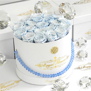 Custom round velvet rose single flower bouquet dome gift boxes rose box flowers hat luxury packaging flower boxes for bouquets