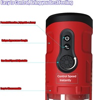 Godet Masturbateur Électrique 3-en-1 : 5 Modes de Fonctionnement Télescopique, 5 Modes de Rotation et 5 Modes de Vibration