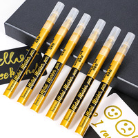 Marqueur métallique professionnel 2,0 mm, stylo à peinture permanent or et argent pour album photo DIY, carton noir, logo personnalisé