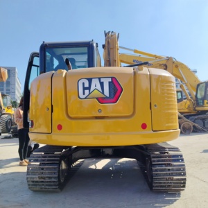 Mini-excavatrice sur chenilles hydraulique Caterpillar CAT 308E2 de 8 tonnes pour l'aménagement paysager, modèles CAT 303E 304CR 305.5E2 306E2 - Product Image 3