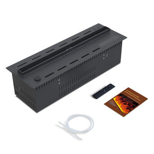 <span class=keywords><strong>Chimenea</strong></span> Eléctrica de Estilo Contemporáneo, Inserto Tipo Cassette, Llama Realista LED, Vapor de Agua, 3D, 1m, Control por Aplicación, para Hotel - Product Image 4
