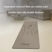 Tapis de yoga portable, pliable et durable en caoutchouc naturel, 5 mm, extra large 68 cm, multi-usages, esthétique, professionnel, antidérapant