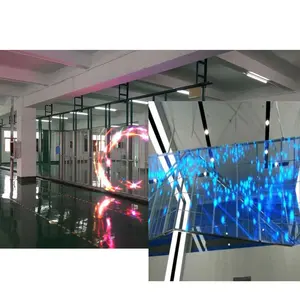 Indoor Transparent Led Video Screen Smd Rental Glass Wall P4 Electric Film Display Solution
