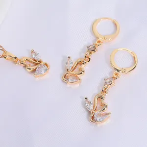African Animal and Sex Image Women Jewelry Sets 18K Gold Plated Opp Bag Yili 6 Sets Jewelry Set