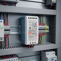 Mean Well MDR-40-5/12/15/24/48 Catu Daya Industri Output Tunggal untuk DIN Rail 5V/12V/15V/24V Din Rail 6A 3.33A 1.7A 0.83A  Smps