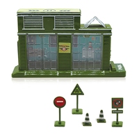 Ensemble de jouets pour enfants, voiture militaire, camion en alliage, moulé sous pression, HN831504