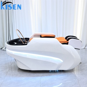 เตียงนวดสระผมไฟฟ้า Kisen Top พร้อมเครื่องอบไอน้ำ Zen-flow และโดมอบไอน้ำ ปรับแต่งได้สำหรับร้านเสริมสวย - Product Image 2