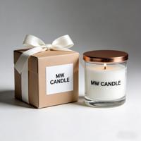 Solutions d'emballage personnalisées pour bougies parfumées avec logo de marque, boîtes et étiquettes imprimées sur mesure OEM, emballage cadeau, vente en gros, Noël et fêtes