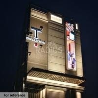 Enseigne robotique 3D, entraînement mécanique, écran LED mobile, affichage LED extérieur, panneau d'affichage numérique