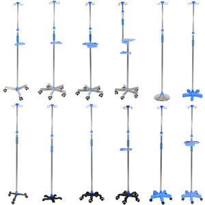 Statif Infus Medis Tiang Infus Rumah Sakit Tiang <span class=keywords><strong>IV</strong></span> Portabel Baja dengan Lima Roda Tiang Infus Rumah Sakit - Product Image 2