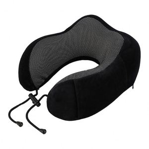 Luxury Velvet Soft Space Memory Foam Neck Solid U-Shape Cervical Healthcare Travel Pillow With Slow Long Head - Product Image 1
