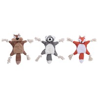 Jouet en peluche pour animaux de compagnie avec nœud et bruit froissé, en coton, pour chat et chien, idéal pour les jeux interactifs et les batailles de traction