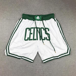 포켓 100% 폴리에스터 항 박테리아 여름 남여 공용 농구 반바지 스포츠웨어 용 보스턴 - Product Image 5