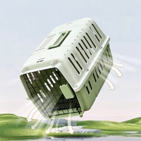 Cage de transport pour animaux de compagnie, grande capacité, en PP, portable, pour extérieur, pour chats et chiens, approuvée par les compagnies aériennes, vente en gros transfrontalière