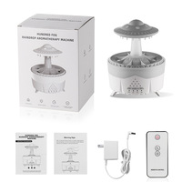 Diffuseur d'aromathérapie ultrasonique à 7 couleurs, humidificateur de nuit, humidificateur anti-gravité à gouttes d'eau