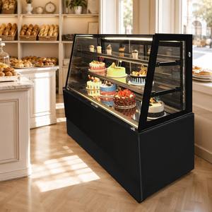 Vitrine à gâteaux verticale commerciale de 300L-700L avec design ultra-silencieux et système d'économie d'énergie pour café - Product Image 1