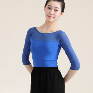 Traje <span class=keywords><strong>de</strong></span> baile <span class=keywords><strong>de</strong></span> <span class=keywords><strong>mujer</strong></span> <span class=keywords><strong>de</strong></span> manga media <span class=keywords><strong>de</strong></span> alta calidad, <span class=keywords><strong>ropa</strong></span> práctica, vestido ajustado, <span class=keywords><strong>ropa</strong></span> <span class=keywords><strong>de</strong></span> ejercicio <span class=keywords><strong>de</strong></span> <span class=keywords><strong>Ballet</strong></span> <span class=keywords><strong>de</strong></span> hilo suave - Product Image 3