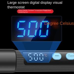 Soldador Eléctrico Delixi de 60W, 220-240V CA, Calentador Cerámico, Puntas de Soldadura, Soldadura Rápida de Estaño, Automático, 200-400C, Soldadura de Circuitos - Product Image 4