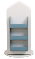 Bibliothèques en bois étagère pour enfants étagère de bureau étagère rotative 360 degrés étage support de rangement pour enfants