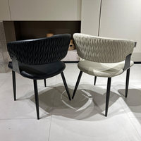 Chaise de salle à manger minimaliste de style italien, fauteuil moderne et simple pour la maison, dossier confortable, élégance raffinée et luxueuse, chaise parfaite