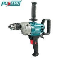 Perceuse à percussion PUSELLO 1800W de qualité professionnelle, vitesse variable, mandrin sans clé, perceuse à métaux avec boîtier d'engrenages en aluminium