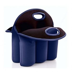 Custom Logo Printed 6 Pack Beer Bottle Holder Sleeve Wine Can Carrier Tote Insulated Neoprene Cooler Bag Beer Bottle Holder - Product Image 1