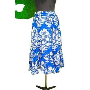 Elegante Falda Azul para Mujer, Ligera, de Algodón Indio, Estampada a Mano por Expertos Artesanos, Hecha a Mano, Talla Personalizada, Precio al por Mayor - Product Image 5