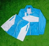 Ensemble court deux pièces léger de haute qualité, veste zippée unisexe coupe-vent, short de jogging satiné à séchage rapide pour l'hiver, idéal pour l'extérieur