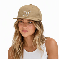 Casquette de baseball unisexe en coton brodée en 3D, à 6 panneaux, non structurée, à visière plate, avec fermeture snapback, vente en gros