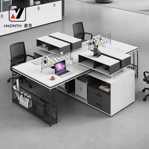 Nội Thất Văn Phòng Modular Bàn Văn Phòng Hiện Đại Máy Trạm Kiểu Đơn Giản Cho Nhân Viên Phòng Bàn Văn Phòng Nhiều Bố Trí Tùy Chỉnh - Product Image 5