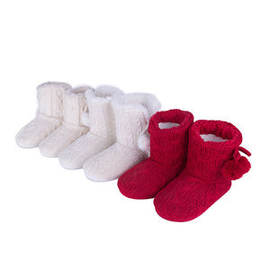 Botas cálidas personalizadas para mujer, botines <span class=keywords><strong>de</strong></span> <span class=keywords><strong>lana</strong></span> y nieve <span class=keywords><strong>de</strong></span> punto <span class=keywords><strong>de</strong></span> ganchillo, para invierno, venta al por mayor - Product Image 6