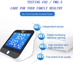 เครื่องตรวจสอบคุณภาพอากาศ Hi-q 4 in 1 ตรวจสอบควัน ฝุ่น คาร์บอนไดออกไซด์ CO2, PM2.5 อุณหภูมิ ความชื้น แบบดิจิทัล แสดงผลแบบเรียลไทม์ - Product Image 3