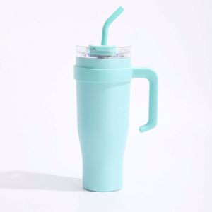 Vaso Térmico de Doble Pared para Coche Ice Bully con Asa, 40oz, Tapa, Pajita, Antideslizante, OEM, Marca Personalizada, ODM - Product Image 2