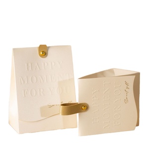 Custom Soy Ink Printing Creative Luxury Wedding Companion <b>Gift</b> Lifting Candy Chocolate Paper Packaging <b>Boxes</b> for Guests - Product Image 3