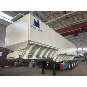 Camion-citerne semi-remorque de 60 m³ |   Remorque de transport d'aliments pour animaux en vrac avec système de décharge par vis sans fin - Product Image 6