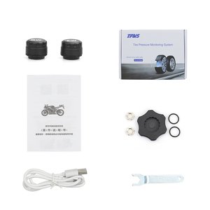 Sistem <span class=keywords><strong>Alarm</strong></span> Pemantau Tekanan Ban Motor Layar LCD Nirkabel TPMS Sepeda Motor Penguji Suhu Ban Sensor Tekanan Ban - Product Image 6
