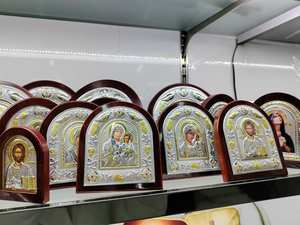 Icone Religiose Ortodosse della Sacra <span class=keywords><strong>Famiglia</strong></span>: Madre, <span class=keywords><strong>Padre</strong></span> e Bambino - Product Image 4