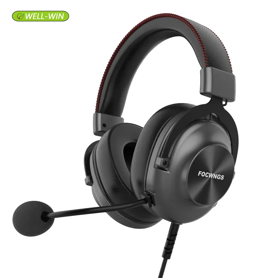 Wholesale New Type Hifi Headset Comfortable Adjustable Headband Wired Gaming Headphone