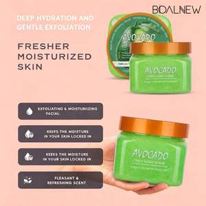 Exfoliante Corporal y Facial de Cúrcuma, AHA, Vitamina C, Azúcar y Manteca de Karité, Blanqueador, Iluminador y Limpiador, Marca Privada OEM - Product Image 6