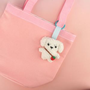 Porte-clés en peluche style INS, léger, tissé, anti-perte, pour sac à dos, design simple, porte-clés DIY - Product Image 2