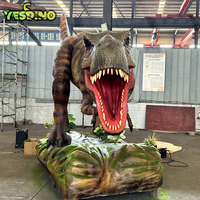 Modèle de dinosaure T-Rex animatronique grandeur nature à commande servo-moteur pour parc d'attractions/parc à thème sur les dinosaures/musée