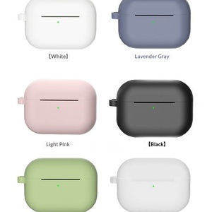 Vente en gros d'usine pour étui de protection d'écouteurs Pro 3 en silicone liquide avec surface givrée et couleur unie - Product Image 5