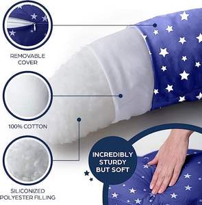 Almohada de embarazo de algodón 100% para dormir, almohada de <span class=keywords><strong>lactancia</strong></span> materna, almohada multifuncional de cuerpo completo - Product Image 6