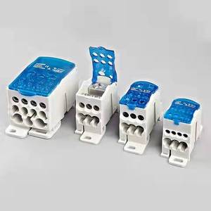 UKK80A de caja de distribución con cubierta de plástico, carril din, bloques de terminales de tornillo con cubierta de seguridad 1 vele alambre conector - Product Image 4