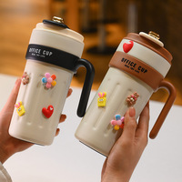 Tasses isothermes à café personnalisées avec logo, affichage intelligent de la température, gourde sous vide, gobelet à café intelligent avec poignée