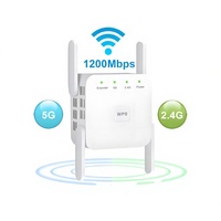 Repetidor WiFi inalámbrico de 2,4 Ghz, 5Ghz, 1200Mbps, enrutador de largo alcance, amplificador de señal y amplificador de red 5G