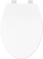 Abattant de toilettes élégant à fermeture lente, rehaussant la hauteur, avec couvercle tampon, pour usage hôtelier, garantie 1 an, en PP, face fermée
