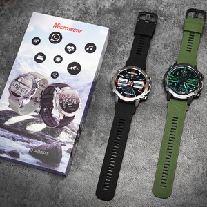 [Respuesta Dual por <span class=keywords><strong>WhatsApp</strong></span> + Telegram] <span class=keywords><strong>Smartwatch</strong></span> R15 IP68 AMOLED para Deportes al Aire Libre, Asistente de Voz, Molde Privado, Transfronterizo - Product Image 4