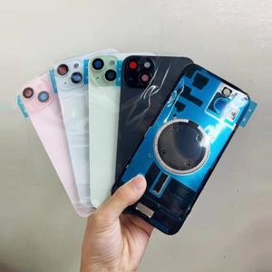 กระจกหลังแกะสลักเย็นพร้อมเลนส์กล้องแผ่นโลหะกระจกและแหวนแม่เหล็กสำหรับ iPhone <span class=keywords><strong>14</strong></span> 15 16 17 <span class=keywords><strong>Plus</strong></span> Pro MAX กระจกด้านหลัง - Product Image 4